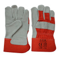 Ce En388 Cow Split Leather Cut Resistant Hand Protective Gloves for Riggers